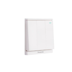 Panasonic Moderva - Bộ 3 Công Tắc C, 2 Chiều, Bắt Vít Có Chỉ Báo Dạ Quang Màu Trắng