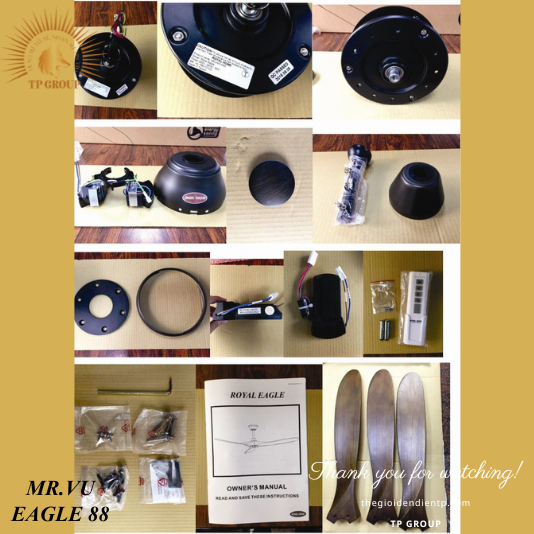 QUẠT TRẦN EAGLE 88 (MIỄN PHÍ LẮP ĐẶT)