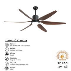 QUẠT TRẦN TP FAN 119 (LẮP ĐẶT MIỄN PHÍ)