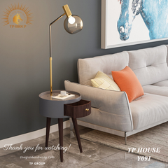 ĐÈN SÀN DECOR TÍCH HỢP BÀN CAFE SẠC Y091