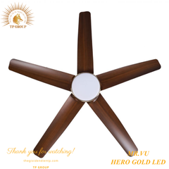 QUẠT TRẦN HERO GOLD LED