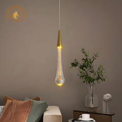 ĐÈN THẢ TRANG TRÍ PHA LÊ THÔNG TẦNG GIỌT NƯỚC CAO CẤP VIRGO L039