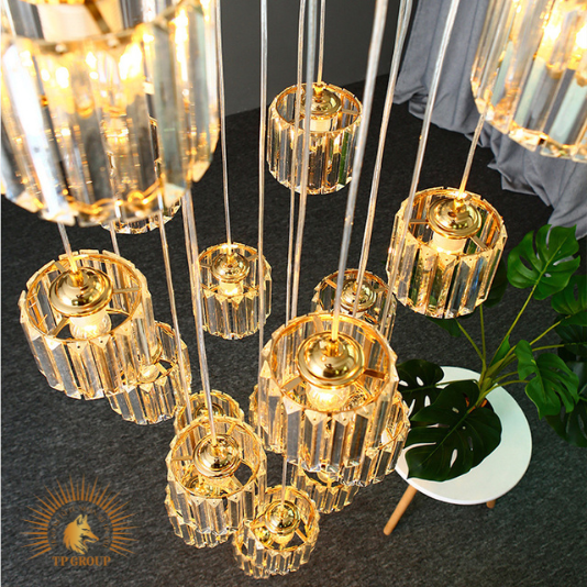 ĐÈN THẢ PHA LÊ 18 BÓNG TRANG TRÍ P8056