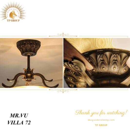 QUẠT TRẦN VILLA 72 (MIỄN PHÍ LẮP ĐẶT)