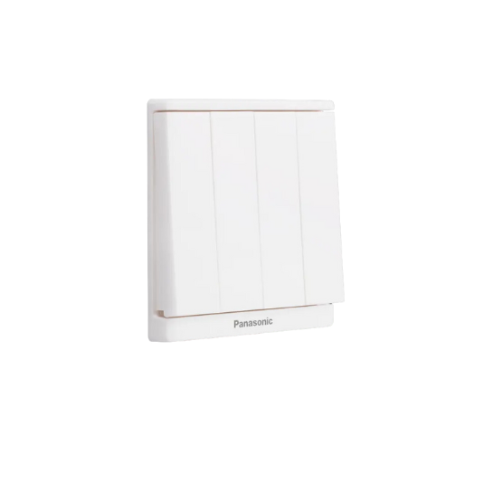 Panasonic Moderva - Bộ 4 Công Tắc C, 2 Chiều, Bắt Vít Màu Trắng | WMF508-VN