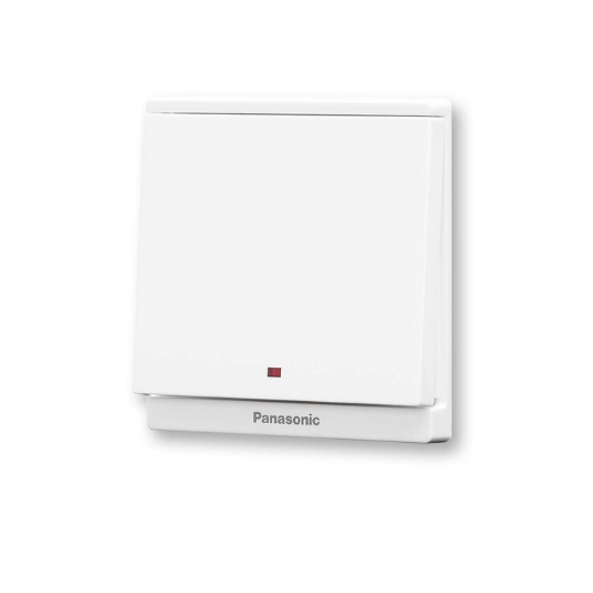 Panasonic Moderva - Bộ 1 Công Tắc D, Bắt Vít, Có Đèn Báo Màu Trắng | WMFV503307