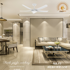QUẠT TRẦN HERO WH LED