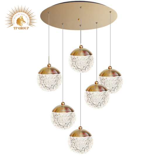 ĐÈN THẢ TRANG TRÍ THỦY TINH THÔNG TẦNG CAO CẤP LH9339