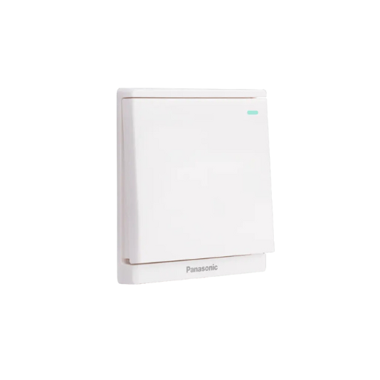Panasonic Moderva - Bộ 1 Công Tắc B, 1 Chiều, Bắt Vít, Có Chỉ Báo Dạ Quang Màu Trắng | WMF