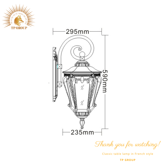 ĐÈN TREO TƯỜNG CDT-821B