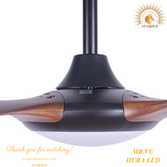 QUẠT TRẦN HURA LED
