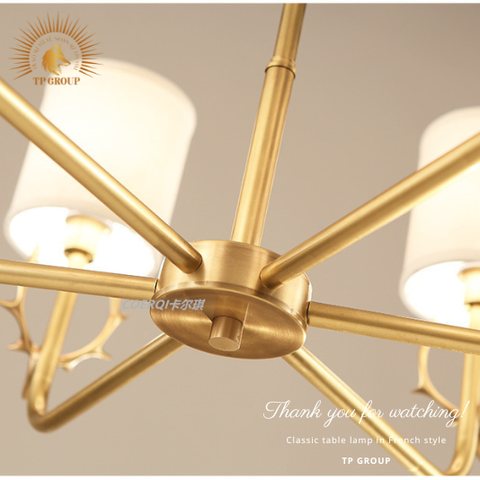 ĐÈN CHÙM ĐỒNG D7303-8