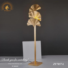 ĐÈN SÀN TRANG TRÍ NGHỆ THUẬT LÁ GINKGO ĐỘC ĐÁO ZY7057A