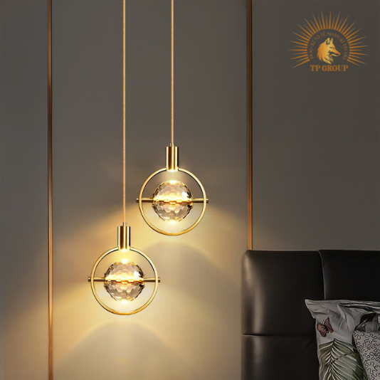 ĐÈN THẢ PHA LÊ TRÒN CAO CẤP P8159