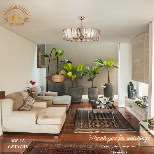 QUẠT TRẦN CRYSTAL (MIỄN PHÍ LẮP ĐẶT)