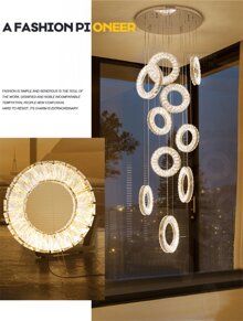 Đèn Thả Pha Lê Thông Tầng