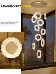 Đèn Thả Pha Lê Thông Tầng