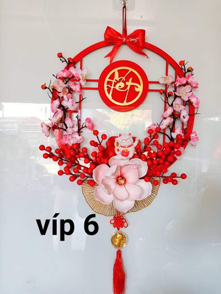 VÒNG HOA TRANG TRÍ TẾT