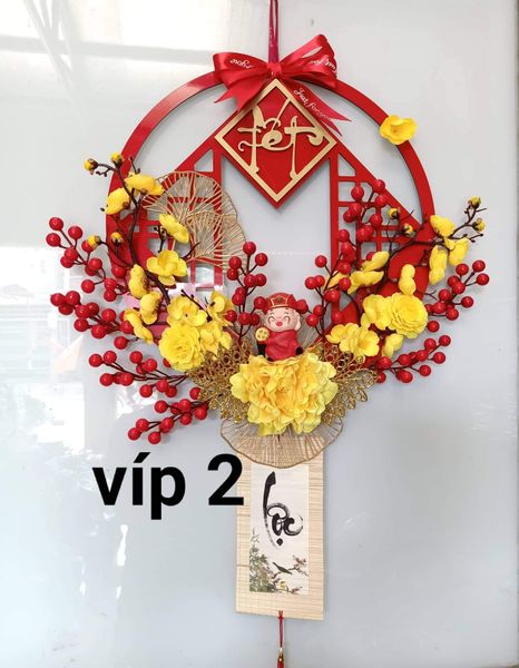 VÒNG HOA TRANG TRÍ TẾT