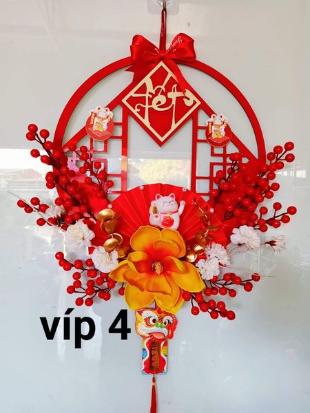 VÒNG HOA TRANG TRÍ TẾT