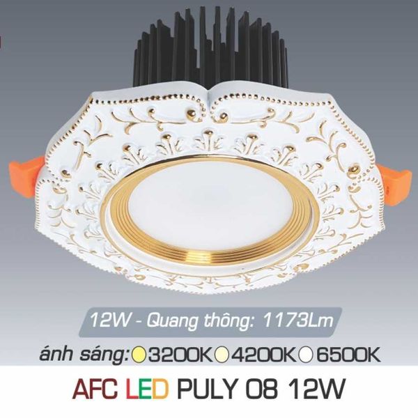LED Âm Trần Cao Cấp AFC-PULY 08 LED 12W