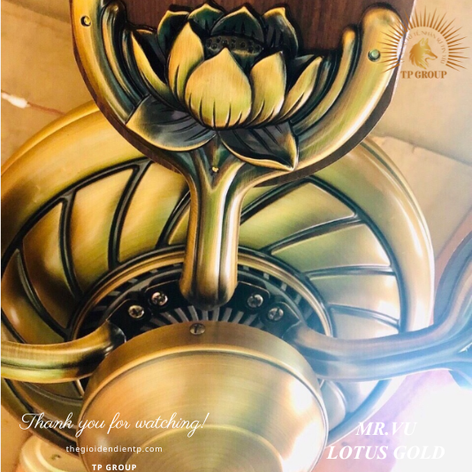 QUẠT TRẦN LOTUS GOLD