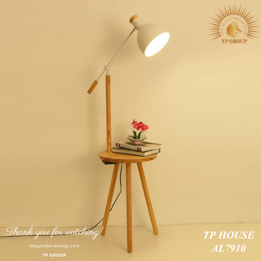 ĐÈN SÀN TÍCH HỢP BÀN GỖ HIỆN ĐẠI AL7910