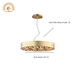 ĐÈN THẢ ĐỒNG HẠT PHA LÊ CAO CẤP P31820 VR31820