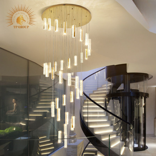 ĐÈN THẢ TRANG TRÍ PHA LÊ THÔNG TẦNG CAO CẤP VIRGO L431