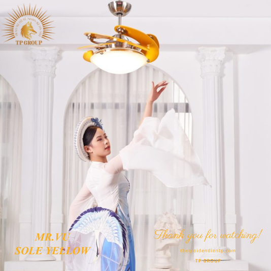 QUẠT TRẦN SOLE YELLOW (MIỄN PHÍ LẮP ĐẶT)