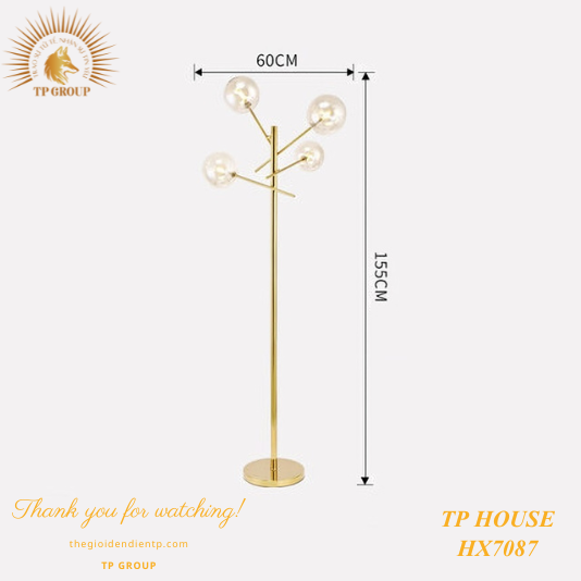 ĐÈN SÀN 4 ĐẦU BÓNG HX7087