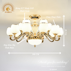 ĐÈN CHÙM PHÒNG KHÁCH CCT-2958-15