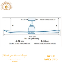 QUẠT TRẦN MOZA GWO