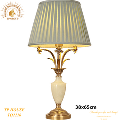 ĐÈN BÀN ĐỒNG PHỐI ĐÁ TỰ NHIÊN TQ2210