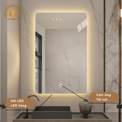 Gương LED cảm ứng.Gương nhà tắm,trang trí cửa hàng, gương led chữ nhật đứng - ngang TP-GL005