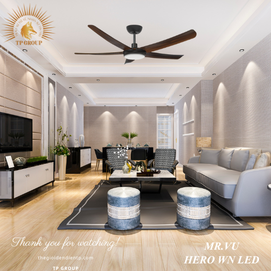 QUẠT TRẦN HERO WN LED
