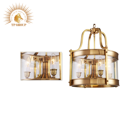 ĐÈN THẢ ĐỒNG LỒNG KÍNH BÓNG NẾN CỔ ĐIỂN T08/5 VRG-TD08