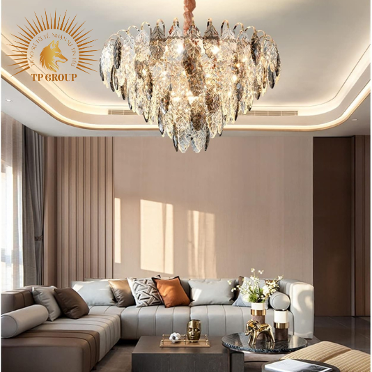 ĐÈN CHÙM PHA LÊ HÌNH LÁ TPL8021-T800