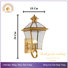 ĐÈN TREO TƯỜNG ĐỒNG KÍNH CTD-3312