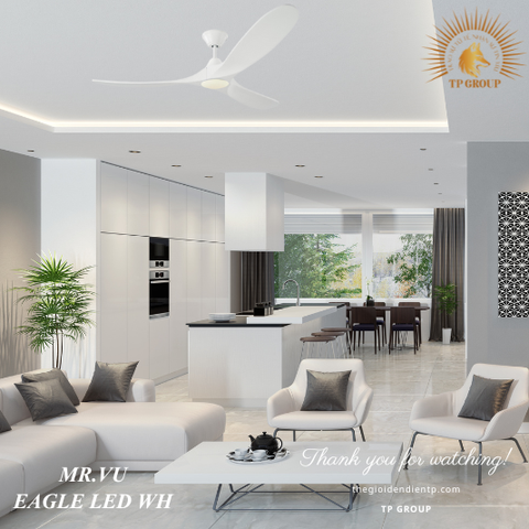 QUẠT EAGLE LED WH