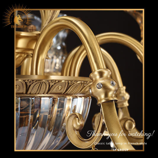 ĐÈN CHÙM ĐỒNG CCD7037-8 Tay