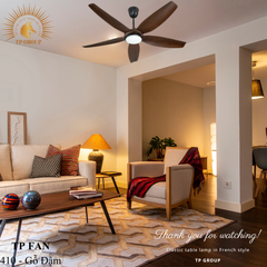 QUẠT TRẦN TP FAN 410 - GỖ ĐẬM (LẮP ĐẶT MIỄN PHÍ)