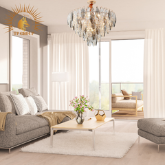 ĐÈN CHÙM PHA LÊ HÌNH LÁ TPL8021-T800