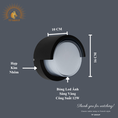 ĐÈN HẮT GẮN TƯỜNG NGOÀI TRỜI CTL-2608