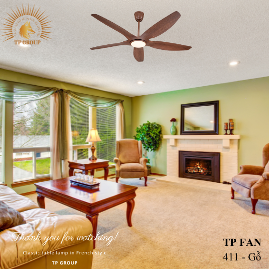 QUẠT TRẦN TP FAN 411 (LẮP ĐẶT MIỄN PHÍ)