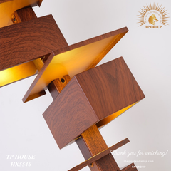 ĐÈN SÀN TẦNG GIẢ GỖ SÁNG TẠO HX5546