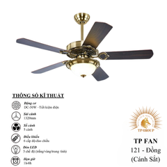 QUẠT TRẦN TP FAN 121 (LẮP ĐẶT MIỄN PHÍ)