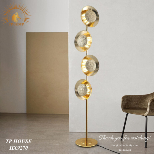 ĐÈN SÀN TRANG TRÍ HIỆN ĐẠI SANG TRỌNG 4 ĐẦU ĐÈN HX9270