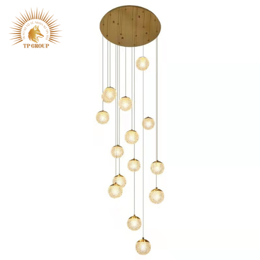 ĐÈN THẢ TRANG TRÍ THỦY TINH THÔNG TẦNG CAO CẤP LH9339
