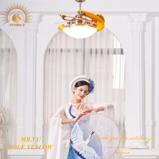 QUẠT TRẦN SOLE YELLOW (MIỄN PHÍ LẮP ĐẶT)